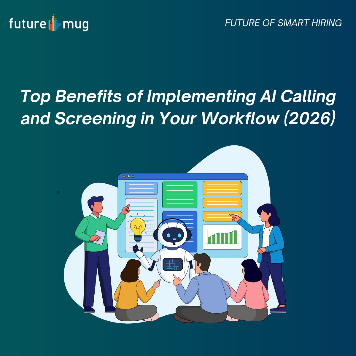 AI Calling and AI Screening system conducting automated interviews with instant voice transcript and video recording