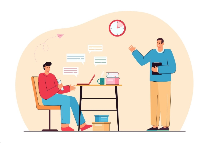assessment and interview stages of a campus placement drive